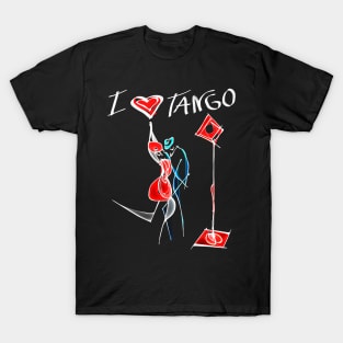 Tango and dance lover couple | Minimalist T-Shirt